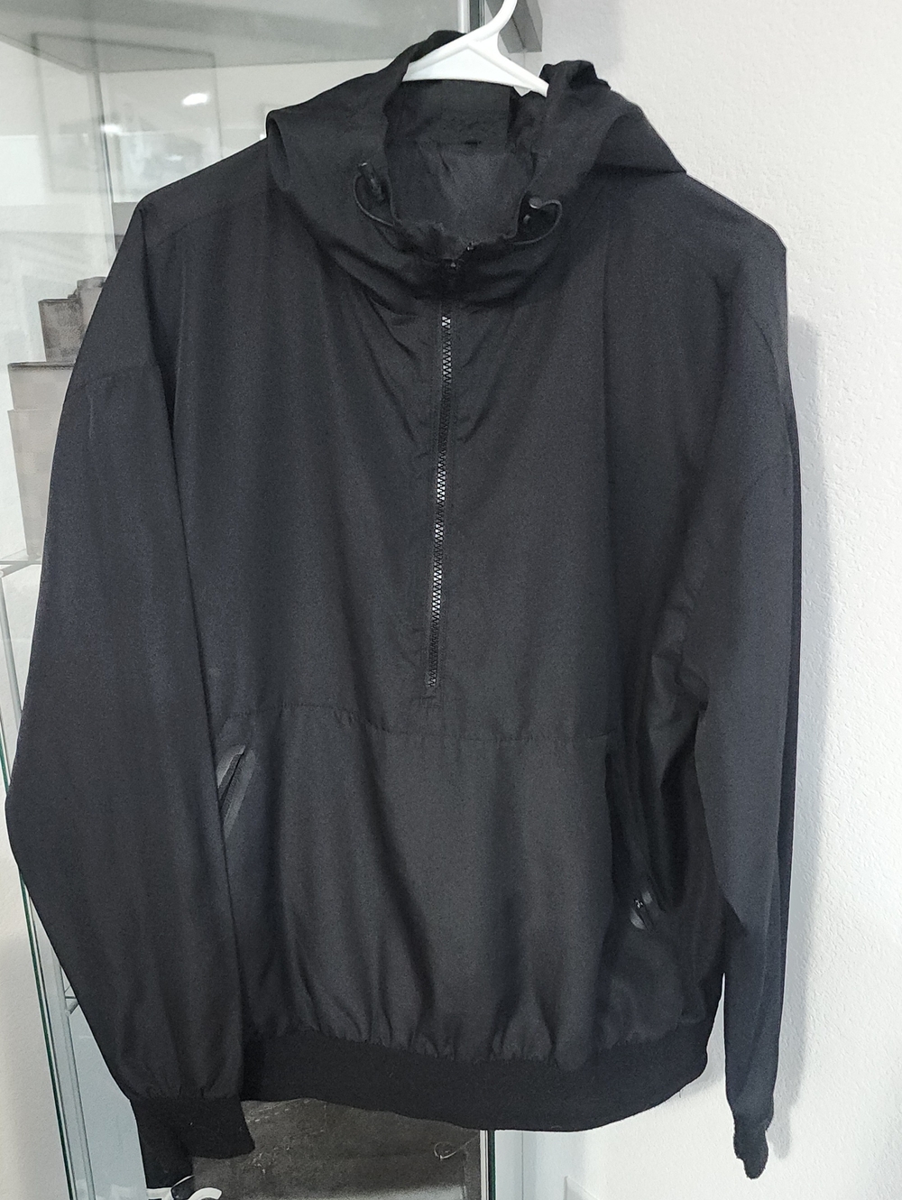 CSG Men's Black Hooded Pullover Jacket